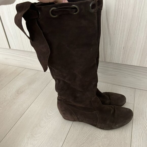 Brown Suede Boots - Picture 5 of 5
